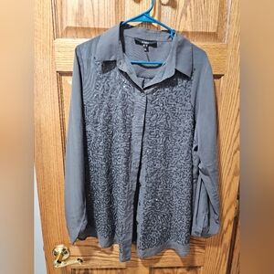 Gray Button Down Shirt